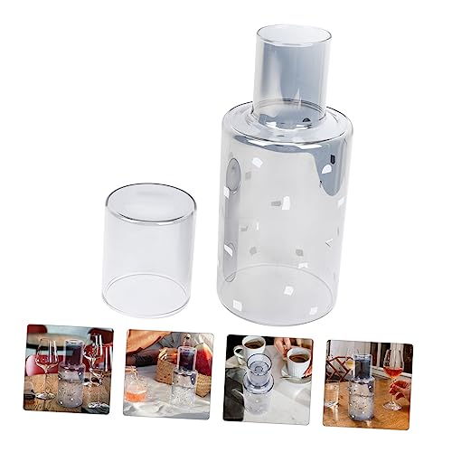 Kit con taza y tetera de vidrio 250 ml gris claro miniatura 6
