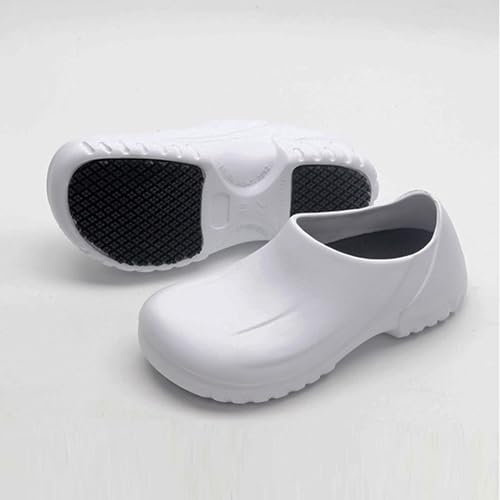 FLIOZY Chef Shoes Men's Professional Non Slip Waterproof Work Shoes Women's Nursing Shoes Garden Shoes for Hospital Garden Kitchen Unisex3