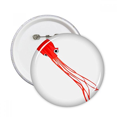 Badge rond Cerf-volant Poulpe chinois pour décoration de vêtements multicolore taille S