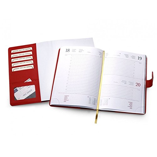 Agenda giornaliera 2018 LONG in ecopelle liscia