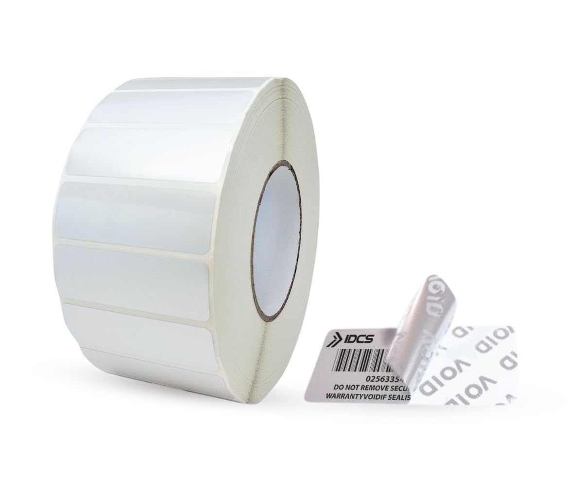 IDCS Void Security Label 2"x1" (2260L) Tamper Evident, use with Desktop Barcode Thermal Transfer Printer, Printing w/Resin Ribbon