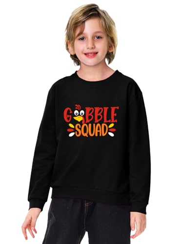 Image of Remimi Kids Halloween Sweatshirt Long Sleeve Thanksgiving Tops 3-14 Years