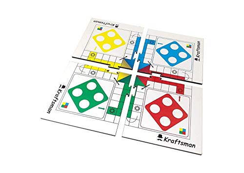 Image of Braintastic Ludo Board Game for Kids Adults Family Interesting Mind Game for Home Travel Super Fun to Play 2-4 Players Age 8+ Years (Portable Ludo)