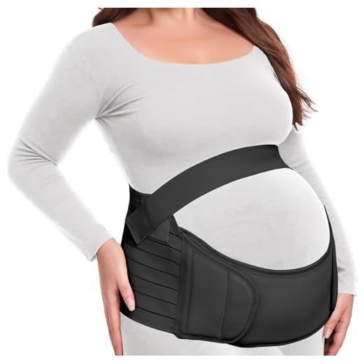Pregnancy Belly Support Band Maternity Belt Back Support Belly Bands for Pregnant Women Lightweight Belly Band Back Brace (Black, Medium)