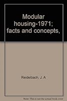 Modular housing-1971; facts and concepts, 0843601051 Book Cover