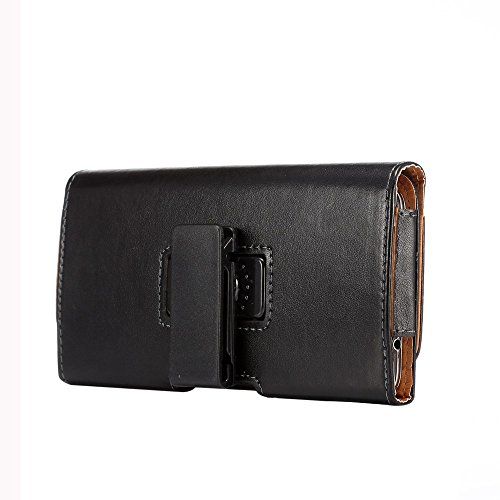 Housse ceinture executive en cuir noir pour smartphone LG K50 2019 - 5