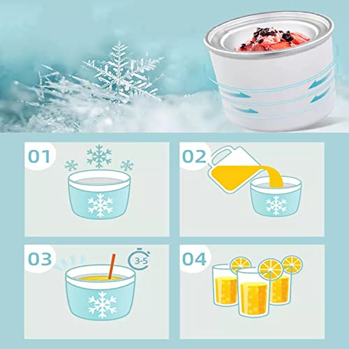 INPETS Eismaschine, Eltern-Kind-hausgemachte Eismaschine, Arbeitsplatte Soft Serve große Kapazität Eismaschine, perfekt für Kinder, Lehrer, Dankeschön-Geschenke – Bild 7