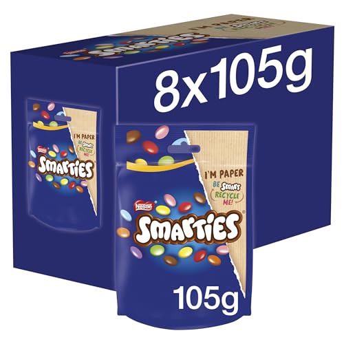Smarties Milk Chocolate Sharing Bag 8 x 105 g