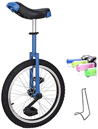 Monocykl dla dorosłych dzieci 20-calowy gruby pierścień aluminiowy Czarny Opona Koło Unicykl/Ergonomiczna konstrukcja siedziska Trenażer dla dorosłych Unicykl/Z dyszą gazową Lampa i bagażnik do park