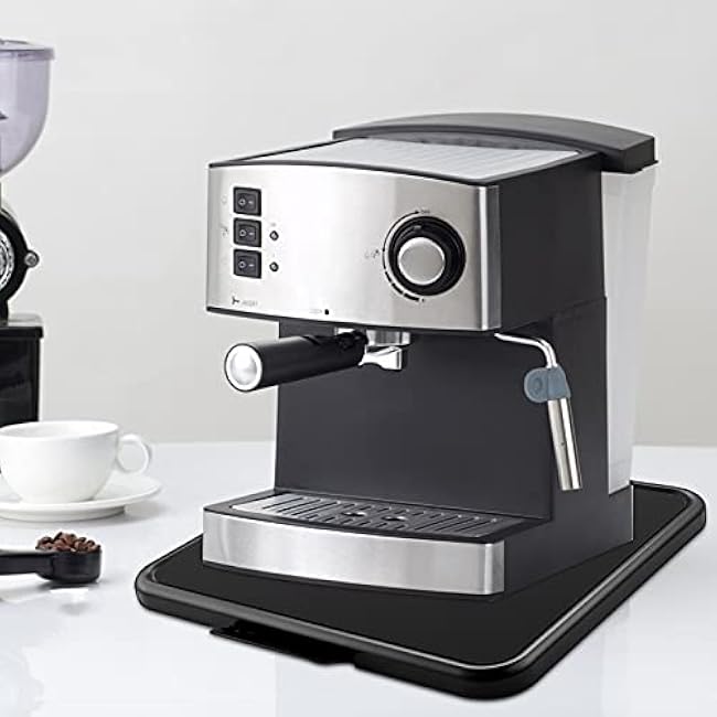 Kitchen Caddy Coffee Maker Sliding Tray, Premium Under Cabinet Appliance Coffee Maker Toaster Blender Air Fryer Stand Mixer (Alloy Steel, 13.8 W x11.7 D)