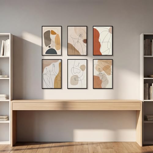 Image of Lavezee 11x17 Poster Frame Black, 6 Packs Lightweight 11 x 17 Frames for Wall Mounting, Display 11 by 17 Pictures, Posters & Art Prints Vertically or Horizontally
