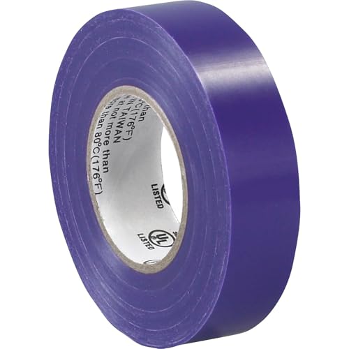 Image of Aviditi Purple Electrical Tape, 3 /4 Inch x 20 Yards, UL Listed, Vinyl Tape to Repair, Splice and Bundle for All Electrical and Wiring Projects (10 Rolls)