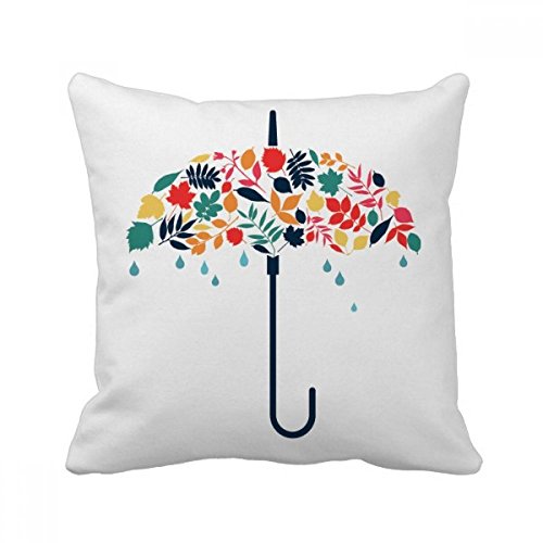 Feuilles Parapluie Coussin carré pour raviver un canapé terne avec des motifs météo
