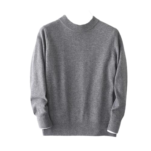 Dcvmvmn Men's Wool Half High Collar Sweater Casual Cashmere Knitted Long Sleeved Sweater Men's Soft Pullover