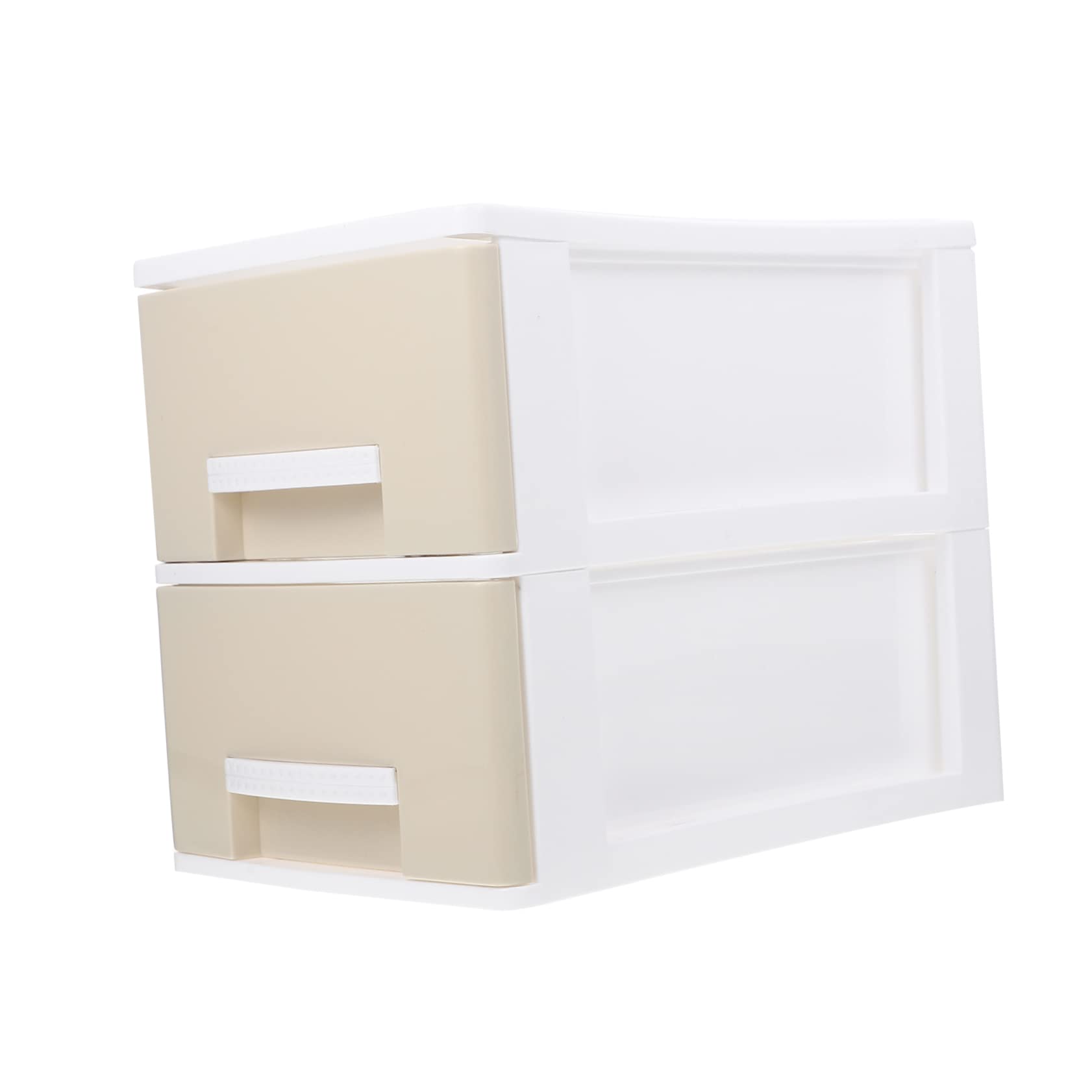 Scatola Portaoggetti da Scrivania a Due Livelli Cassetti | Colore Kaki, Plastico Resistente, Struttura Multiuso, Adatta per Desktop e Housewarming