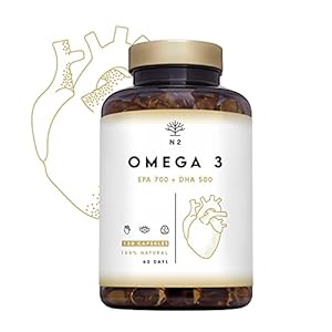Omega 3 Visolie Capsules met Vitamine E Hoge Dose Pure Visolie Forte 2000 mg, EPA 700 mg, DHA 500 mg Natuurlijke Fish…