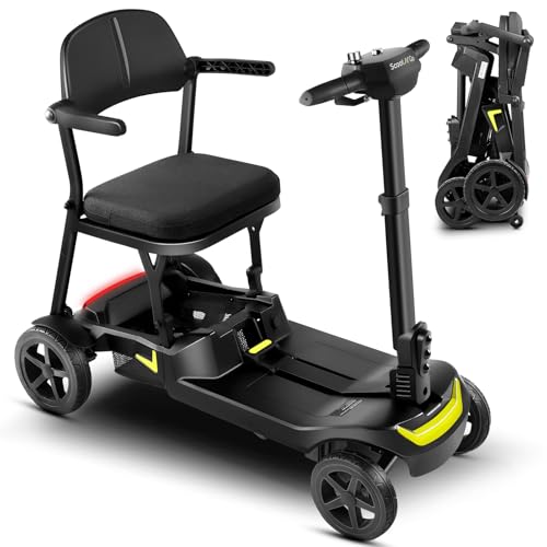 SCOOTNGO Mobility Scooters for Seniors & Adults 4 Wheel Travel Mobility Scooter Airline Approved...