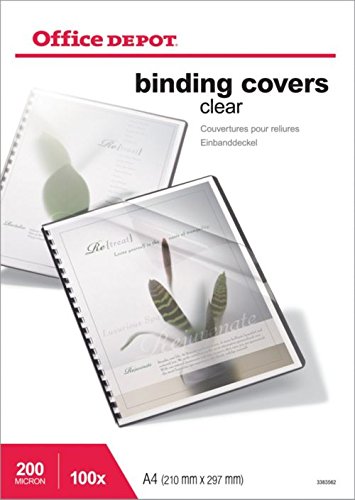 Niceday Papier paquet 100 couvertures pour reliure Transparent Office Depot