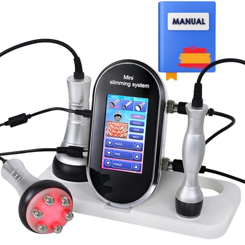 Radiofrecuencia Facial Corporal - Aparato de Cavitacion Profesional 40 Khz- Equipo de Radiofrecuencia Tripolar con 3 Cabezales - Masajeador Facial y Corporal Anti Flacidez Anticelulitico