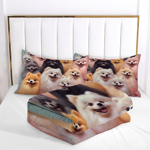 Couette 140x200 anti-coup de chaud édredon léger microfibre imprimé animal réversible - 6