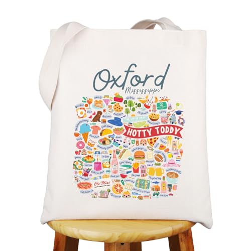 WZMPA Oxford Ohio Tote Bag Oxford Tour Gift Oxford Hotty Toddy Shopping Grocery Bag Oxford Vacation Merchandise