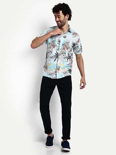 Image of GRECIILOOKS Shirt for Men | Mens Casual Shirt | Men Stylish Shirt | Men Printed Shirt | Men's Regular Fit | Men Formal Shirt | Half Sleeve Shirt