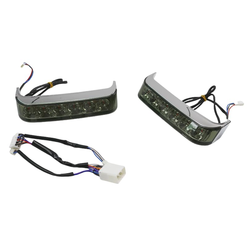 Luces LED de giro para Harley Davidson 1996-2013 con lente ahumada antiniebla 6