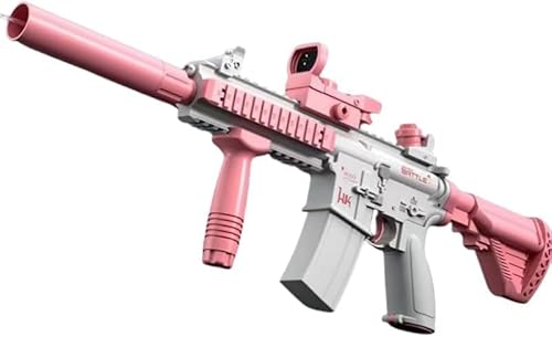 Rutexc 水鉄砲 電動 連続発射 大容量 自動吸水 長距離射程 M416スタイル 防水 充電式 バッテリー内蔵 夏用おもちゃ ビーチ プール 庭 親子遊び 子供 大人用