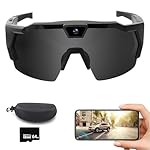 WANWEN Smart Glasses Camera, Gafas con Cámara 4K, ...: Grabación deportiva POV HD 1080P: Captura imágenes en primera persona de béisbol, carreras, ciclismo y aventuras al aire libre con una nítida resolución de 1080P. Revive cada momento de acción con una reproducción fluida, ideal para que los entusiast...