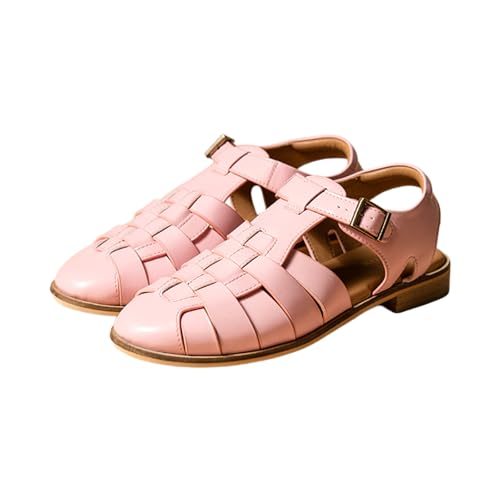Image of Theater Tourist Woven Sandals for Women | Closed-Toe Fisherman Style | Adjustable Buckle Strap | Casual Everyday Flats