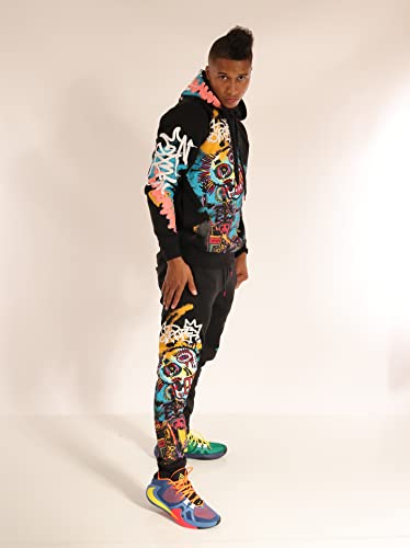 SCREENSHOT Mens Urban Premium Fleece Hoodie - NYC Streetwear Fashion Embroidery Patch Gel Print Hooded Sweatshirt3