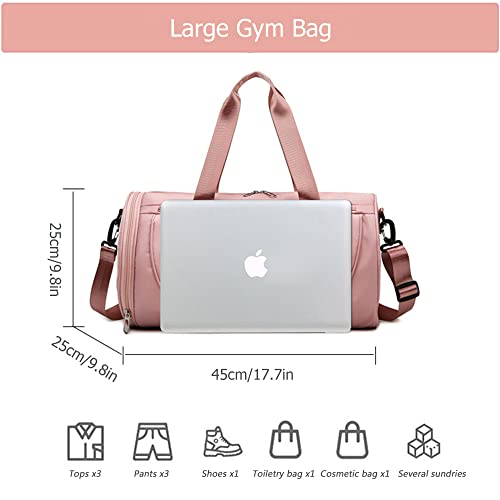 Kaxich Travel Duffel Bag Sports Gym Bag with Shoe Compartment Dry Wet Separated Holdall Bags Weekender Handbag for Sports, Fitness, Camping, Weekend and Swimming - Image 3