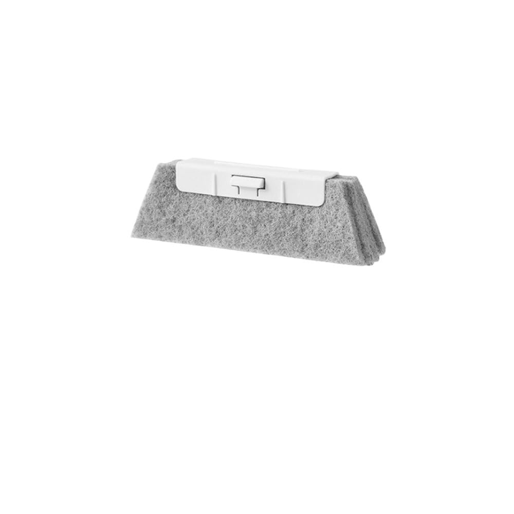 Sunrrafck 2Pcs Replacement Head 1Pc Window Groove Cleaning Cloth Brush Slot Hand-Held Door Gap Keyboard Kitchen Floor Household Tools(2Pcs Replacement Head)