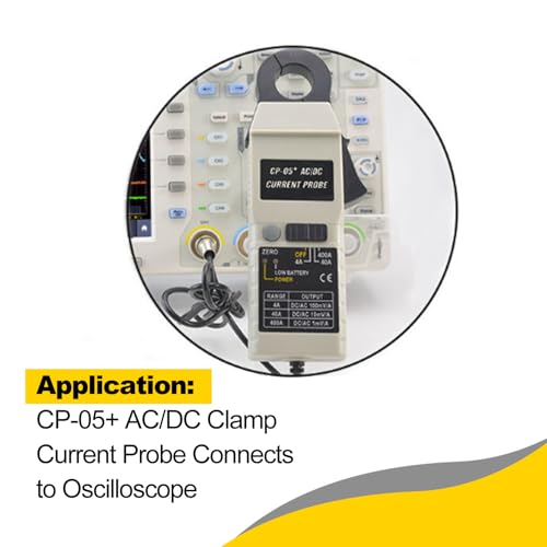 Image of Digital Current Tester Clamp Meter CP-05+ AC /DC Current Tester 200KHz 400A Relative Zero Correction Current Probe Clamp Meter for Oscilloscope