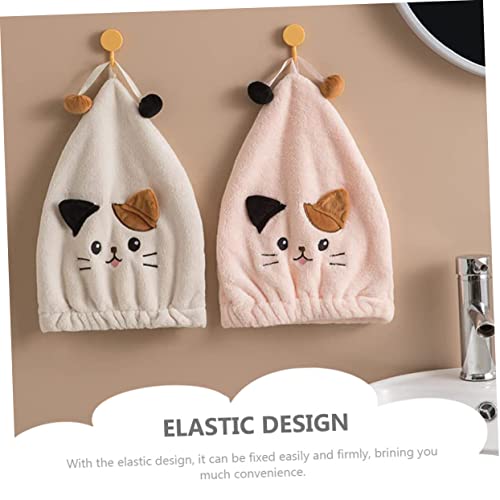 Luxshiny Touca De Cabelo Seco Para Gato 4 Unidades Chapéu De Secagem De Cabelo Envoltório De Cabelo