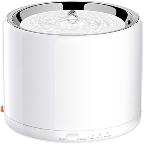 Travel Dog Bowls Automatic Cycle Pet Water Bottle Pet Water Feeder Stainless Steel 1.35L Pet Water Dispenser with LED