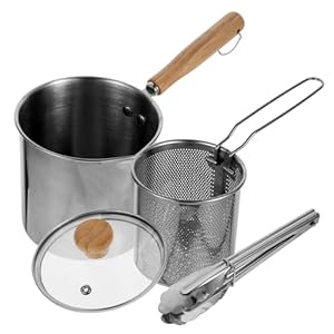 BEBEMOKO 1 Set Edelstahl Gartenfritteuse