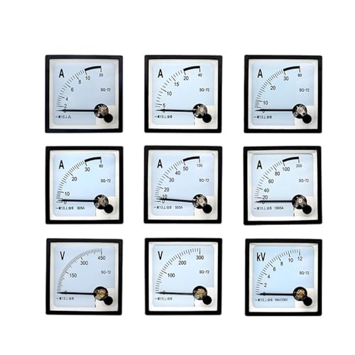 Panneau de mesure analogique précis pour courant alternatif AC 5A 72x72mm SQ72