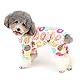Ranphy Hunde Pyjama, Baumwolle, niedliches Rautenmuster, britischer Stil Hunde Schlafkleidung Kleidung