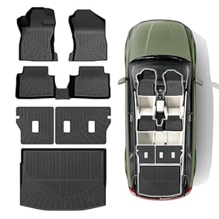 All Weather Floor Mats & Cargo Liner for 2024 2025 Subaru Crosstrek(Gasoline Only), Custom Fit 1st & 2nd Row with Trunk Mat Liner Back Seat Cover Protector Full Set for Crosstrek Accessories TPE
