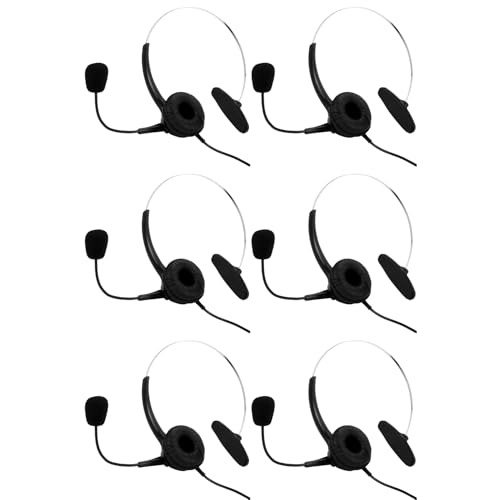 Auriculares de llamadas RJ9 monoaurales para eliminar el ruido ambiental en oficinas de soporte