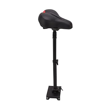 Scooter Seat Kit, Ergonomic Height Adjustable Electric Scooter Seat Saddle Foldable Aluminum Alloy for G30 (Large Seating Kit)