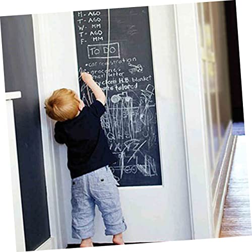 Blackboard Wall Decals 2 Rolls Black Chalkboard Magnetic Signs Magnetic Blackboard Self Adhesive Chalk Paper Blackboard Wall Decals Blackboard Decal Chalkboard Wallpaper Roll #TOP3
