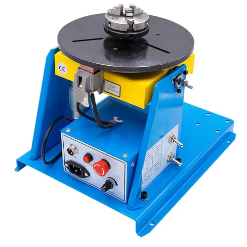JINSLU Mini Rotary 10kg Welding Positioner HD-10 Welding Turntable With K01-65 Lathe Chuck 110V