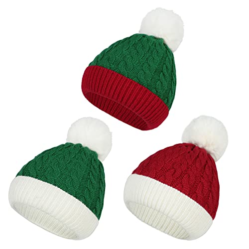 Century Star Baby Christmas Hat Knit Santa Hat Winter Baby Boy Girl Christmas Xmas Newborn Toddler Kids Christmas Beanie