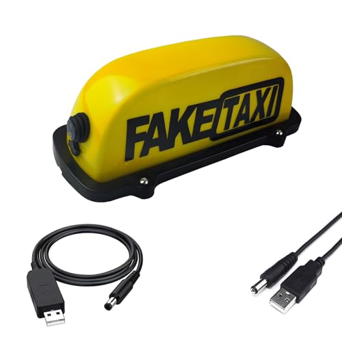 FUNGNLY FAKETAXI Sign Light for Car,Car Roof FAKETAXI Sign Light,No Need To Punch Holes,Sealed...