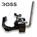 ROSS Percussion Drum Rack Clamp 1.5″ Multi-Purpose Adjustable Cowbell & Accessory Mount with 10.5 mm Rotating L-Rod & Ball Joint – Heavy-Duty Drum Hardware for Tambourine, Jam Block, e-Drum Pad