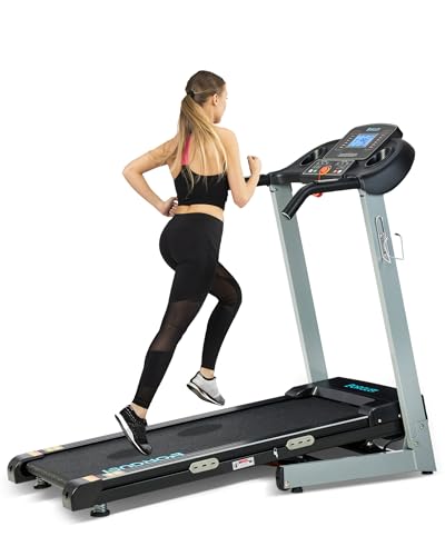 Image of BORGUSI Treadmill with Auto Incline - 300 lb Capacity, 3.0HP Folding Electric Treadmill Up to 8.5 MPH Speed, Running Machine with 17.5 inch Wide Tread Belt and Bluetooth Speaker for Home Use