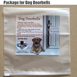 Canine Doorbells High quality for Coaching Potty, Adjustable Canine Bells to Go Exterior with 7 Additional Giant Loud DoorBells, Potty Coaching Pet Doorbells