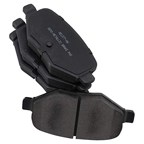 Image of TRQ Rear Brake Pad and Rotor Set Semi Metallic Rotors Calipers Compatible with 2011 Ford Explorer